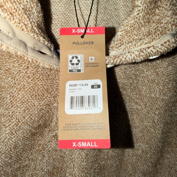 Eddie Bauer Women's Pullover Sweater in Pumice Size XS - Picture 3 of 15